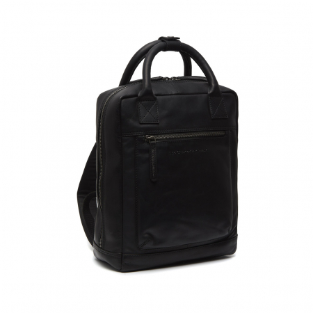 Rucsacuri - Rucsac cu compartiment pentru laptop 13 inch The Chesterfield Brand, piele naturala, Lincoln, Negru
