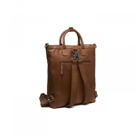 Rucsac si geanta, 2 in 1, The Chesterfield Brand, din piele naturala, Luisa, Maro coniac [5]
