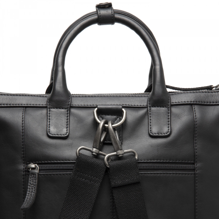 Rucsac si geanta, 2 in 1, The Chesterfield Brand, din piele naturala, Luisa, Negru [5]