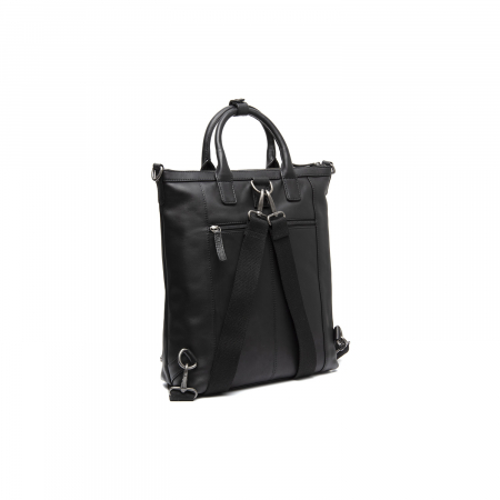 Rucsac si geanta, 2 in 1, The Chesterfield Brand, din piele naturala, Luisa, Negru [6]