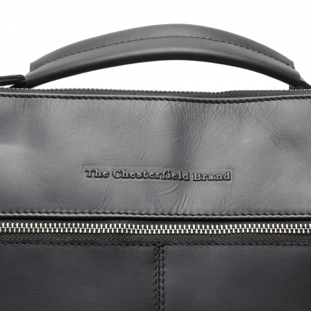 Rucsac The Chesterfield Brand din piele naturala, Omaha, Negru [3]