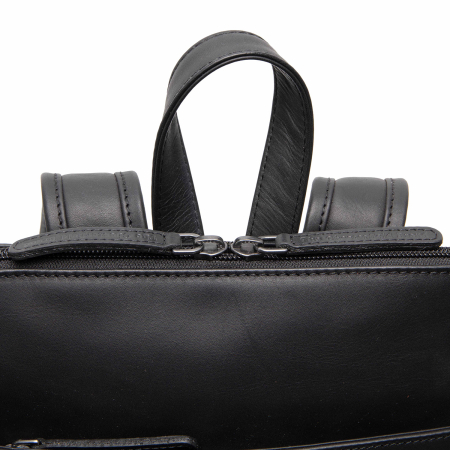 Rucsac The Chesterfield Brand din piele naturala Tigris, Negru [4]