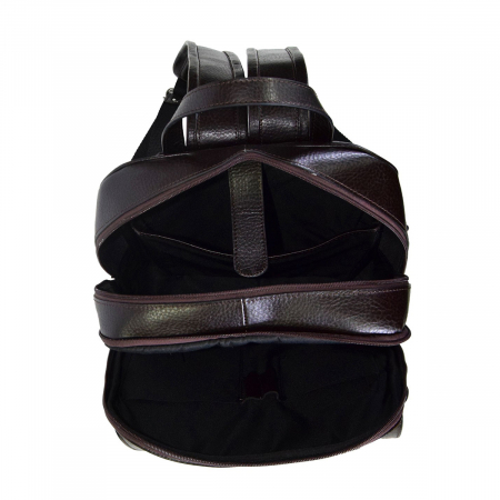 Rucsac unisex din piele naturala moale, model 245, Maro mat [4]