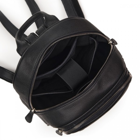 Rucsac dama din piele naturala moale, model 270, Negru [2]