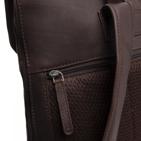 Rucsac unisex din piele naturala, The Chesterfield Brand, Larsson, Maro inchis [4]