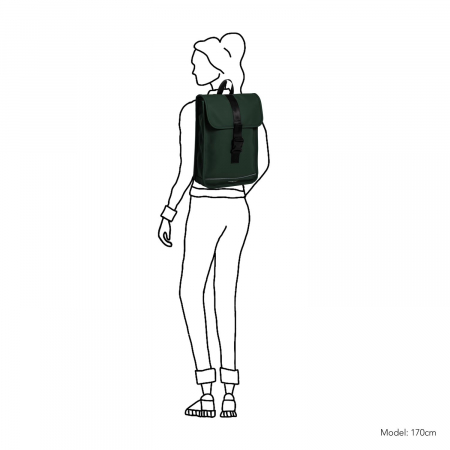 Rucsac unisex impermeabil, pentru laptop, Daniel Ray, seria Oranje, Verde inchis [3]