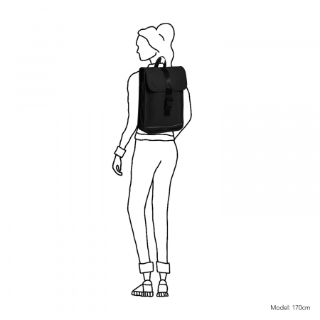 Rucsac unisex impermeabil, pentru laptop, Daniel Ray, seria Oranje, Negru [1]