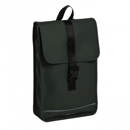 Rucsacuri - Rucsac unisex impermeabil, pentru laptop de 12 inch, Daniel Ray, seria Fullerton, Verde inchis