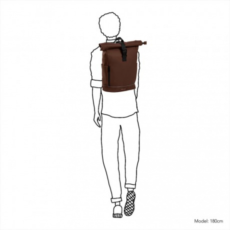 Rucsac unisex impermeabil, pentru laptop de 15.6 inch,  Daniel Ray, seria Highlands M, Maro [2]