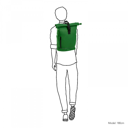 Rucsac unisex impermeabil, pentru laptop de 15.6 inch,  Daniel Ray, seria Highlands M, Verde Mar [5]