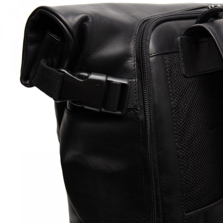 Rucsac unisex din piele naturala, The Chesterfield Brand, Liverpool, Negru [4]