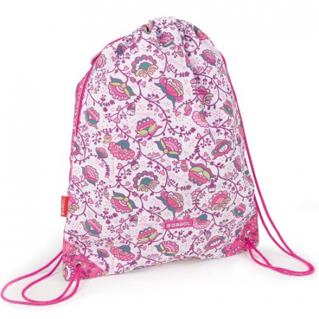Ghiozdane fete - Sac sport pentru copii, Gabol, material textil, model Magic, Roz cu imprimeu