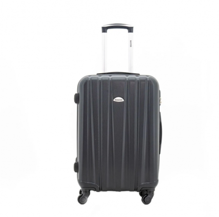 Trolere medii - Troler mediu Costa 62 cm Master, ABS super usor, Negru