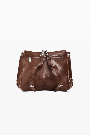 Geanta de dama 2 in 1, de umar si tip rucsac, Desigual seria Siroco Posadas - Maro camel [2]
