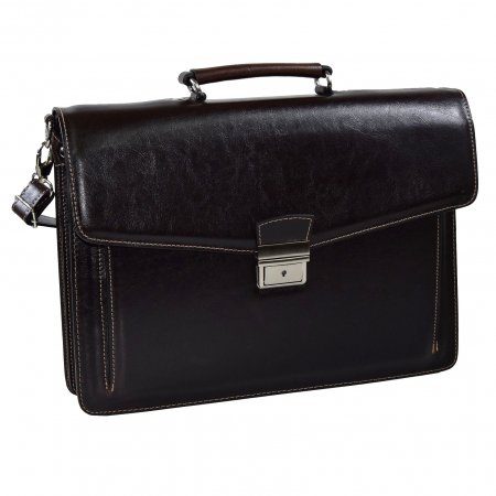 Serviete - Servieta din piele naturala, model 014, Maro vintage