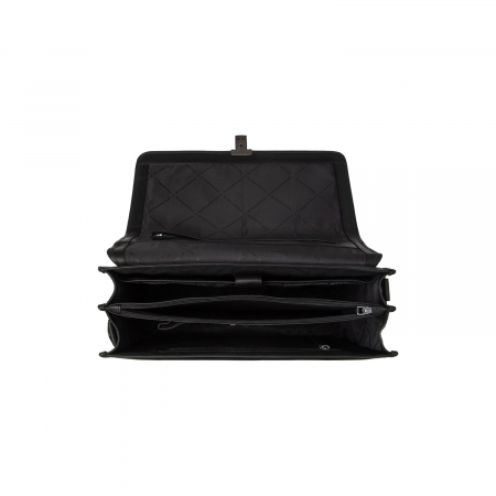 Servieta pentru acte si laptop 15 inch, The Chesterfield Brand, Glenwood, piele naturala, Negru [2]