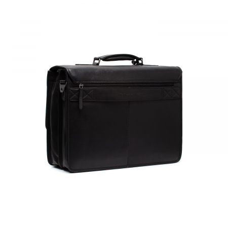 Servieta pentru acte si laptop 15 inch, The Chesterfield Brand, Glenwood, piele naturala, Negru [4]