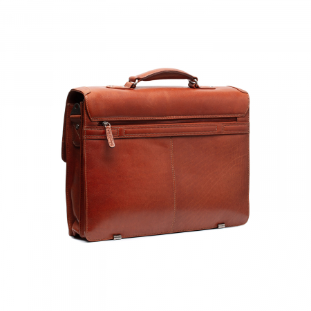 Servieta pentru acte si laptop 15 inch, The Chesterfield Brand, Salvatore, piele naturala, Maro coniac [7]