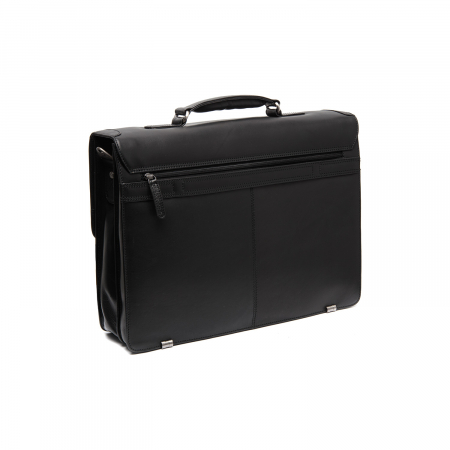 Servieta pentru acte si laptop 15 inch, The Chesterfield Brand, Salvatore, piele naturala, Negru [5]
