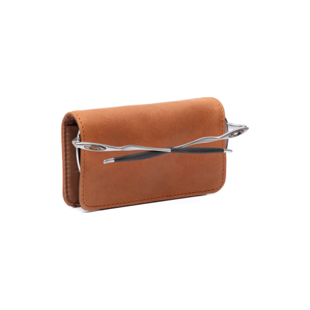 Set Cadou de Lux The Chesterfield Brand – Portofel dama, Husa Pasaport, Port Card și Husa Ochelari, Piele Naturala - Maro Coniac [13]