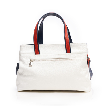 Geanta mana si umar, piele naturala Tommy Marine, Alb [9]