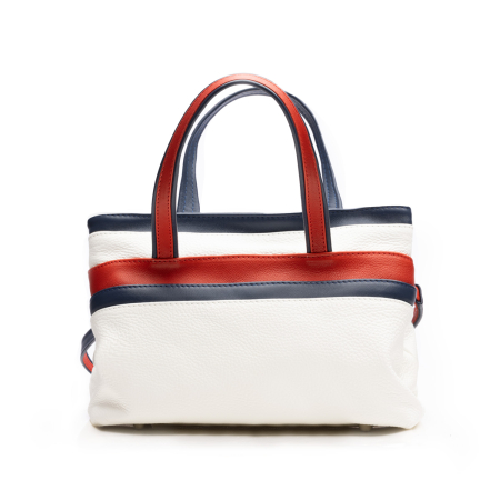 Geanta mana si umar, piele naturala Tommy Marine, Alb [1]