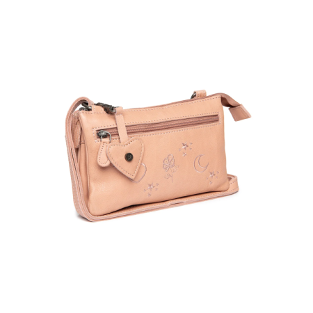 Genti de zi - Geanta mica de dama de umar The Chesterfield Brand, Tovelove piele naturala, Roz pudra