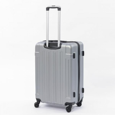 Troler mare Altima 72 cm, Lamonza, ABS, Gri deschis [5]