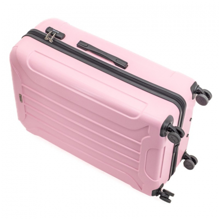 Troler mare CAPRI 78 cm, ABS super usor, Roz [5]
