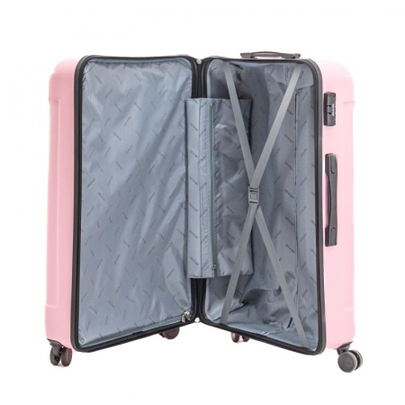 Troler mare CAPRI 78 cm, ABS super usor, Roz [3]
