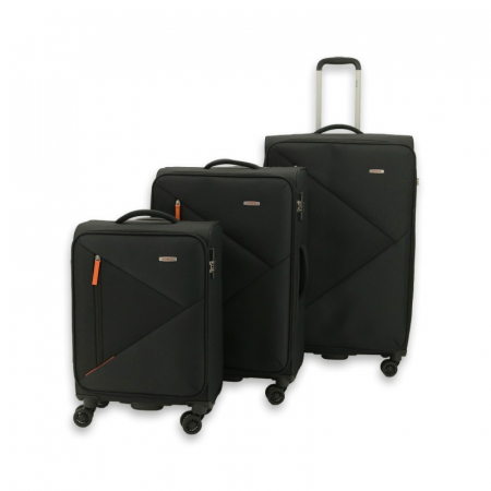 Troler mare Kai 79 cm, expandabil 30%, Negru [7]