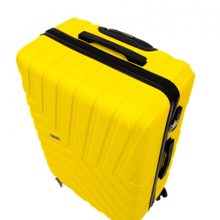 Troler mare Malibu 75 cm, Lamonza, ABS, Galben [5]