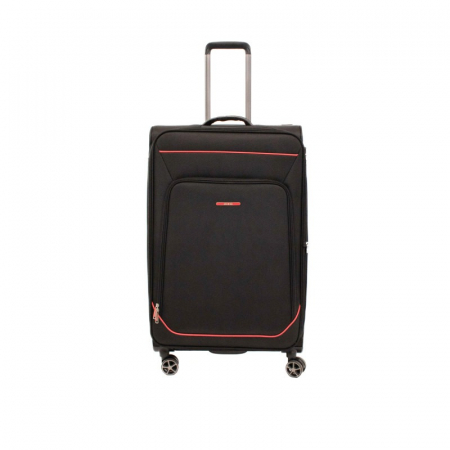 Troler mare SMILEY, Negru cu rosu, 79 cm [1]