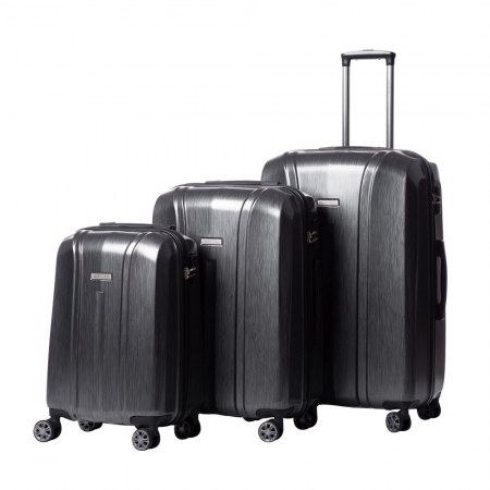 Troler mare SWANK, policarbonat 76 cm, Gri inchis [6]