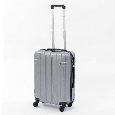 Genti voiaj - Troler mediu Altima 62 cm, Lamonza, ABS, Gri deschis