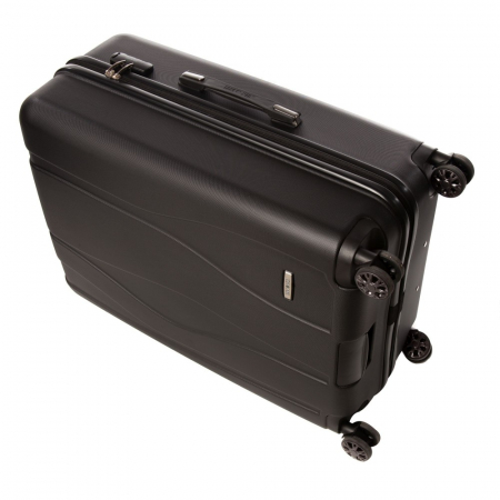 Troler mediu Civic 68 cm, Lamonza, ABS, Negru [4]