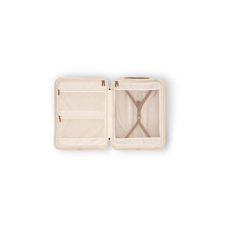 Troler mediu din policarbonat usor si piele naturala, The Chesterfield Brand, Zuna, Bej [3]