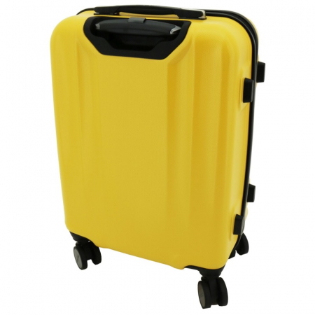 Troler mediu Glamour 68 cm Lamonza, ABS flexibil, Galben [4]