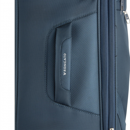 Troler mediu Joy 63 cm, Roncato, poliester, extensibil 30% , Albastru [7]