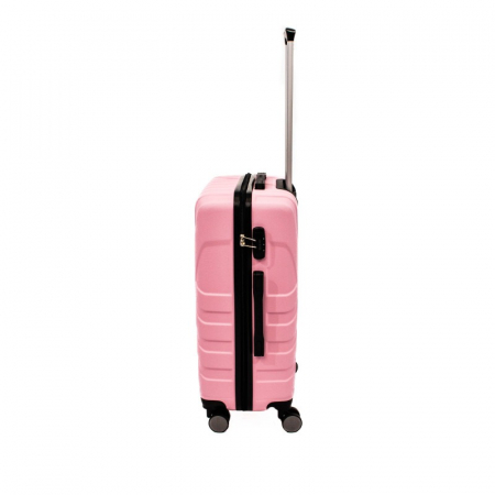 Troler mediu Malibu 65 cm, Lamonza, ABS, Roz pudra [5]