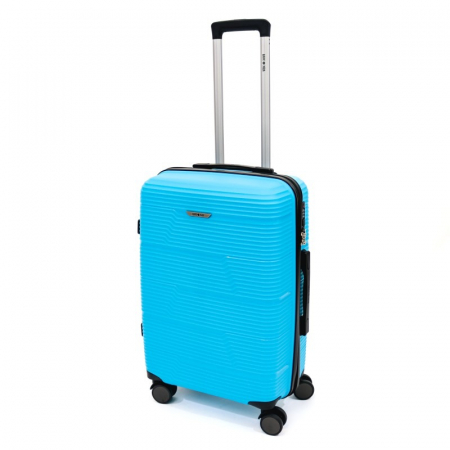 Troler mediu Reno 63 cm, Lamonza, material PP, Turcoaz
