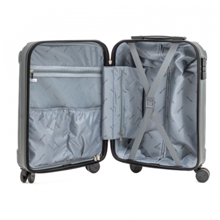 Troler mic CAPRI 55 cm, ABS super usor, Gri inchis [3]