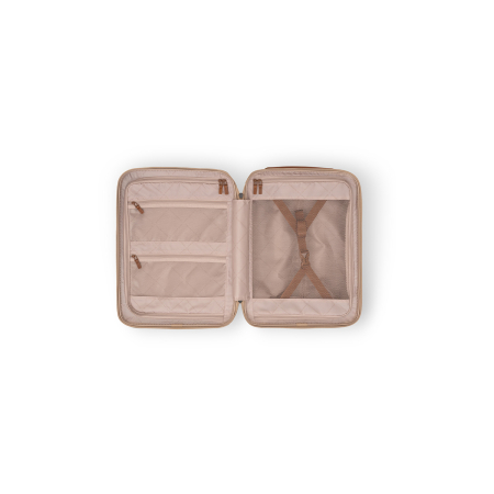 Troler mic cu compartiment de laptop, din policarbonat usor si piele naturala, The Chesterfield Brand, Zuna +, Bej Champagne [4]