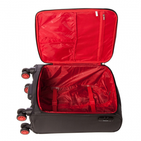 Troler mic ESSEN  gri cu rosu 55 cm [5]