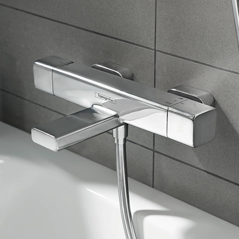 Baterie Cadă-Duș Hansgrohe Ecostat E Termostatată Crom [2]