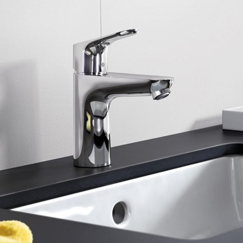 Baterie de lavoar Hansgrohe, Focus 100, cu ventil, crom [4]