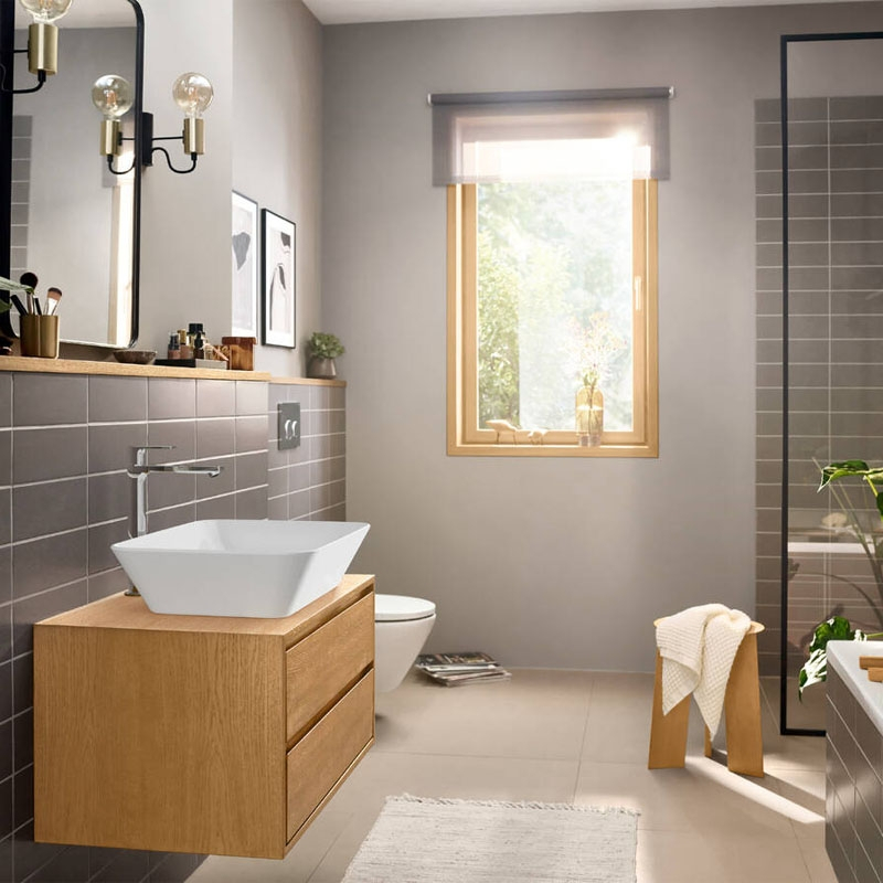 Baterie lavoar cu ventil, Hansgrohe, Rebris E 240, crom [2]