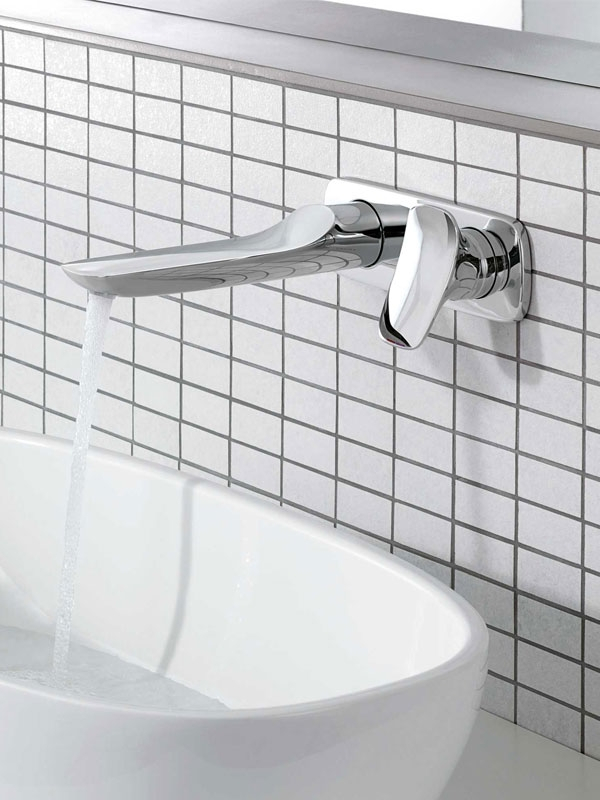Baterie lavoar incastrat, Kludi, Amba, pipa 22,6 cm, crom [3]