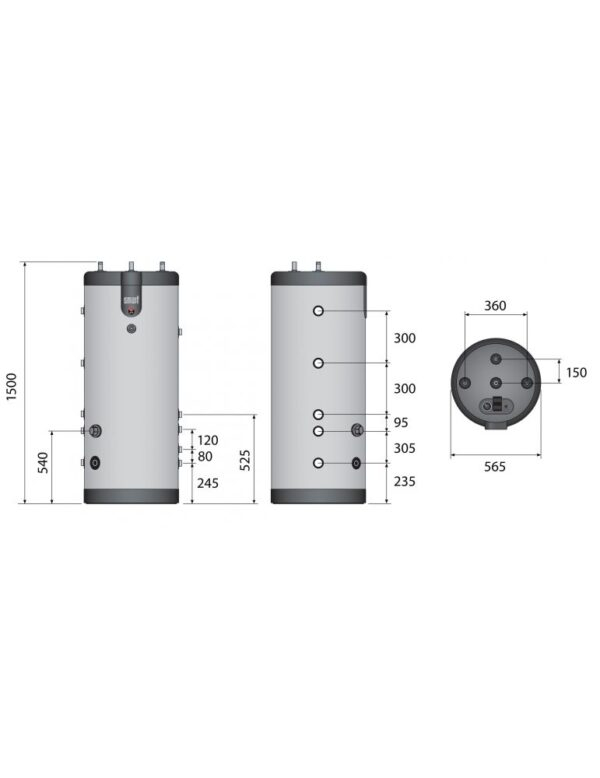 boiler Tank-in-Tank ACV SLME 120 otel inoxidabil serpentina eficienta incalzire apa [4]