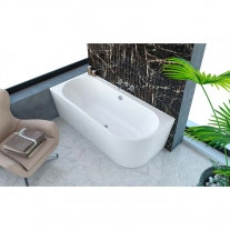 Cada asimetrica, Kolpasan, Dream-SP-D, cu montaj pe dreapta, 180 x 80 cm, alb [4]